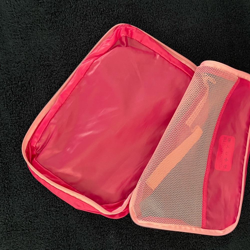 MYTAGALONGS Pink Mesh Bags and Traveling Cubes Set of 9 - Picture 16 of 16